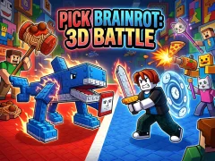 Cluiche Pick Brainrot: 3D Battle ar líne