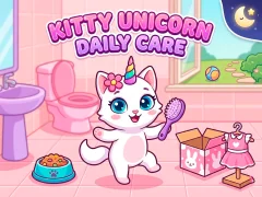 Cluiche Kitty Unicorn Daily Care ar líne