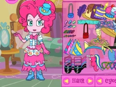 Cluiche My little pony Equestria Girls Pinkie Pie Dress Up ar líne