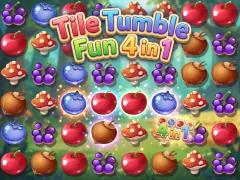 Cluiche Tile Tumble Fun 4 in 1 ar líne