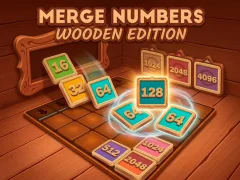 Cluiche Merge Numbers Wooden Edition ar líne