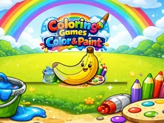 Cluiche Coloring Games Color & Paint ar líne
