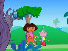 Cluiche Dora the Explorer: Spooky Forest ar líne