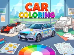 Cluiche Car Coloring ar líne