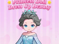 Cluiche Princess Doll Dress Up Beauty ar líne