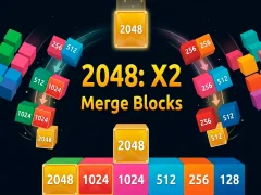 Cluiche 2048 X2 Merge Blocks ar líne