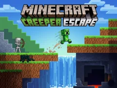 Cluiche Minecraft Creeper Escape ar líne