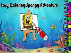 Cluiche Easy Coloring Spongy Adventure ar líne