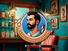 Cluiche Barber Shop Hair Salon Sim ar líne