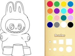 Cluiche Easy Labubu Coloring Book ar líne