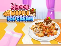 Cluiche Yummy Waffle Ice Cream ar líne