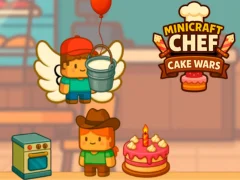 Cluiche Minicraft Chef Cake Wars ar líne