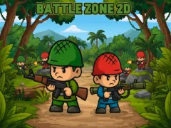 Cluiche Battle Zone 2D ar líne