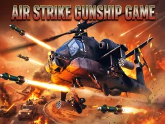 Cluiche Air Strike Gunship Game ar líne