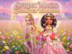 Cluiche Spring Magic Enchanted Wardrobe ar líne