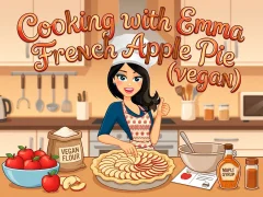 Cluiche Cooking with Emma French Apple Pie vegan ar líne