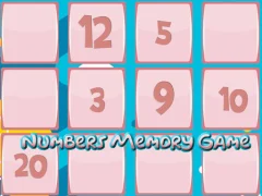 Cluiche Memory Game With Numbers ar líne