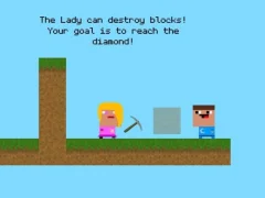 Cluiche Lady And Nubik Build And Dig ar líne