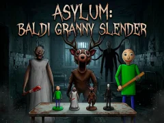Cluiche Asylum: Baldi Granny Slender ar líne