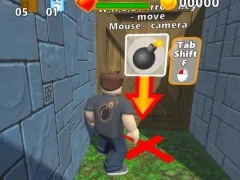 Cluiche Obby: Bomberman ar líne