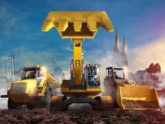 Cluiche Excavator Simulator 3D ar líne