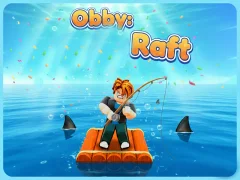Cluiche Obby: Raft ar líne