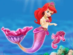Cluiche Baby Mermaid Princess Dress Up ar líne