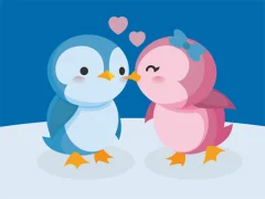 Cluiche Cute Penguin Puzzle ar líne