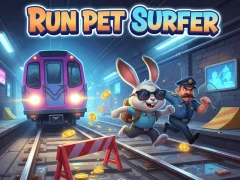 Cluiche Run Pet Surfer ar líne