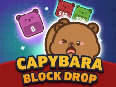 Cluiche Capybara Block Drop ar líne
