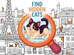 Cluiche Find Hidden Cats ar líne