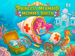 Cluiche Princess Mermaid Mommy Birth ar líne