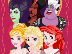 Cluiche Princess vs Villain Face Swap ar líne