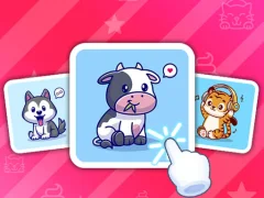 Cluiche Cute Animal Cards ar líne
