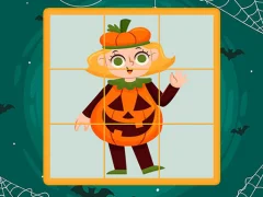 Cluiche Halloween Puzzles ar líne