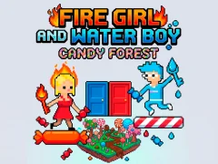 Cluiche Fire Girl and Water Boy Candy Forest ar líne