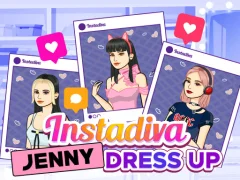 Cluiche Instadiva Jenny Dress Up ar líne
