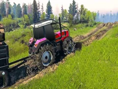 Cluiche Real Chain Tractor Towing Train Simulator ar líne