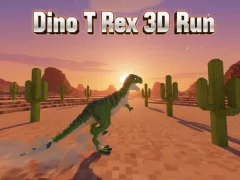 Cluiche Dino T Rex 3D Run ar líne