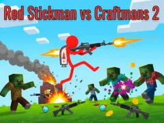 Cluiche Red Stickman Vs Craftmans 2 ar líne