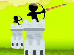 Cluiche Stickman Archer Castle ar líne