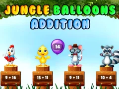 Cluiche Jungle Balloons Addition ar líne