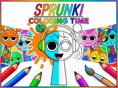 Cluiche Sprunki Coloring Time ar líne