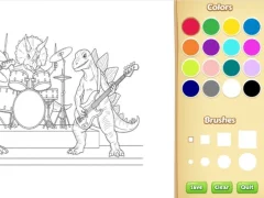 Cluiche Dinosaur Coloring Book For Kids ar líne
