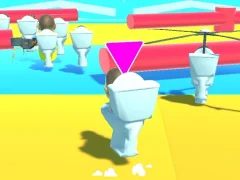 Cluiche Fall Boys Skibidi Toilet ar líne