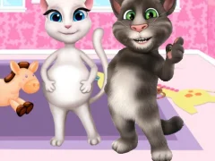 Cluiche Preganat Kitty Room Decor ar líne