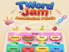 Cluiche Word Jam Association Puzzle ar líne