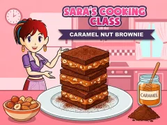 Cluiche Sara`s Cooking Class Caramel Nut Brownie ar líne