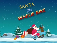Cluiche Santa On Wheelie Bike ar líne