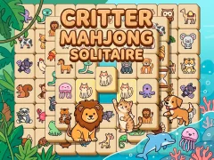 Cluiche Critter Mahjong Solitaire ar líne